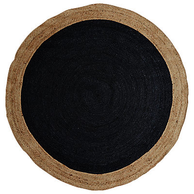 west elm Border Round Jute Rug west elm Border Round Jute Rug